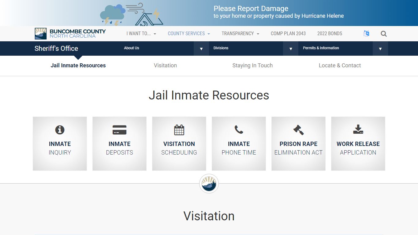 Sheriff's Office - Jail Inmate Resources - Buncombe County